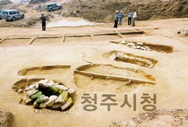 봉명,신봉지구문화재발굴현장