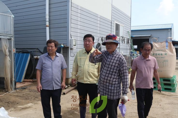 수해복구현장 방문-궁평 가경동통장협의회,여주자원봉사센터,충북시군 농기계수리 긴급지원
