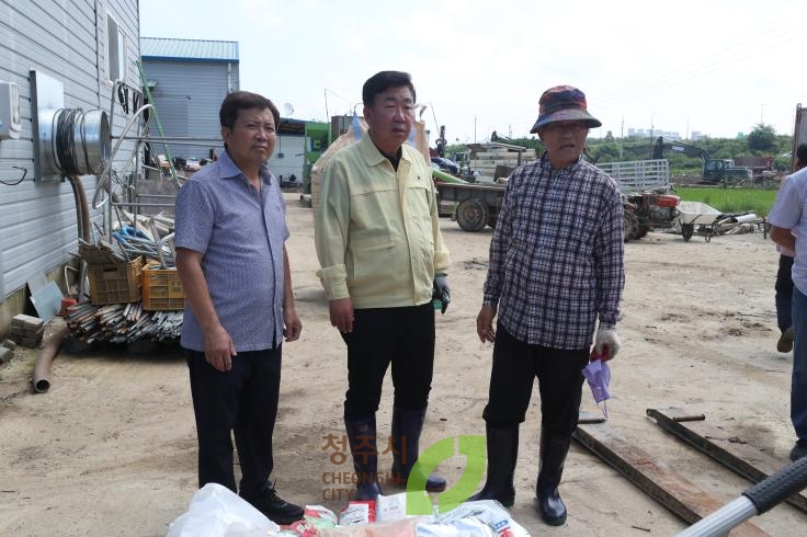 수해복구현장 방문-궁평 가경동통장협의회,여주자원봉사센터,충북시군 농기계수리 긴급지원
