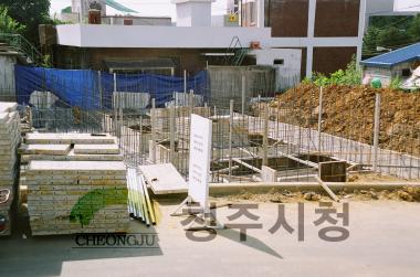 신축건물철근작업